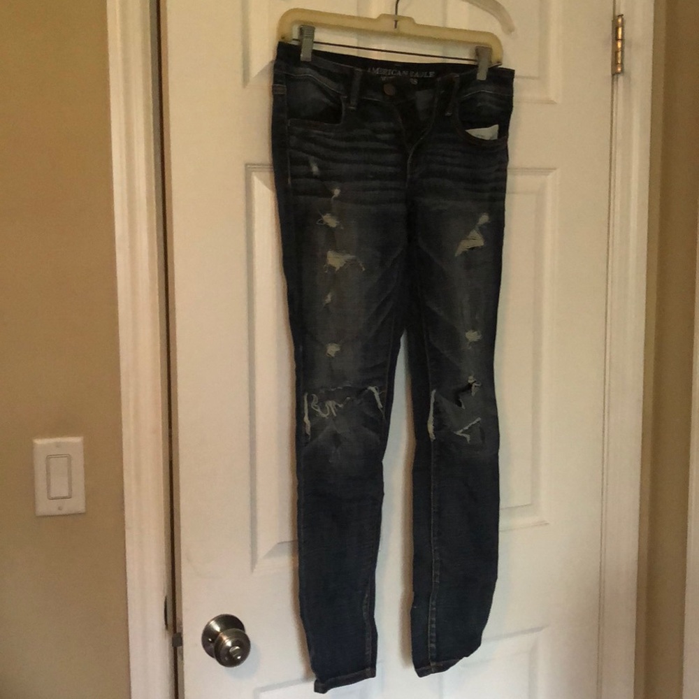 Distressed denim